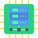 Database Processor Chip Processor Icon