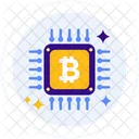 Bitcoin Chip Mikrochip Chip Symbol