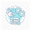 Cpu Usage Application Performance Computing Power Icon