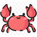 Summer Icon Set Crab Animal Icon