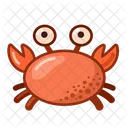 Crab Food Meal Icon