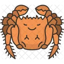 Crab Hairy Seafood Icon