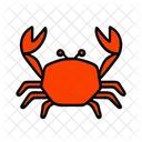 Crab Summer Vacation Icon