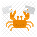 Crab Stuck In Plastic  Icon