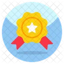 Distintivo De Estrela Emblema Distintivo De Ratino Ícone