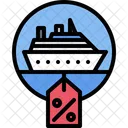 Distintivo De Desconto De Navio Desconto De Navio Navio Ícone