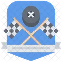 Emblema De Esportes Motorizados Emblema Roda Ícone