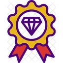 Distintivo De Qualidade Distintivo De Diamante Distintivo Ícone