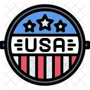 Distintivo Dos Estados Unidos Premio Dos Estados Unidos America Icon