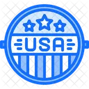 Distintivo Dos Estados Unidos Premio Dos Estados Unidos America Icon