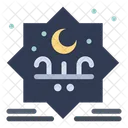 Emblema de eid mubarak  Ícone