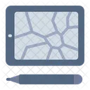 Crack Tablet Screen Icon