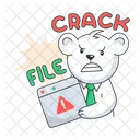 Crack File Corrupt File Website Issue Icon