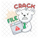 Crack File Corrupt File Website Issue Icône