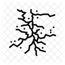 Crack Ice Fracture Icon