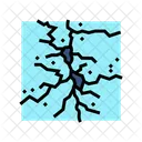 Crack Ice Fracture Icon
