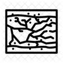 Crack Ice Fracture Icon
