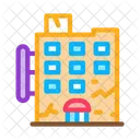 Crack Residential Building Icon