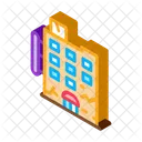 Crack Residential Building Icon