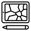 Crack Tablet Screen Icon