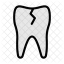 Crack Teeth Broken Teeth Broken Oral Icon
