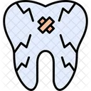 Cracked Teeth Tooth Icon