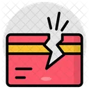 Cracked Atm Card Credit Card Debit Card Icon