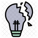 Cracked bulb  Icon