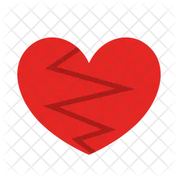 Cracked Heart Emoji Icon