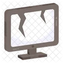 Cracked Lcd Cracked Screen Cracked Monitor Icon