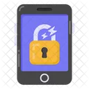 Cracked Mobile Lock  Icon