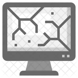 Cracked Monitor  Icon