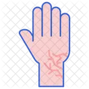 Cracked Skin Finger Hand Icon