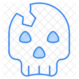 Cracked skull  Icon