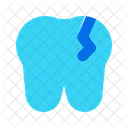 Cracked Tooth Tooth Dental Icon