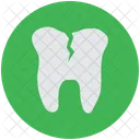Cracked Tooth Damaged Icon
