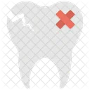 Tooth Damaged Cracked Icon
