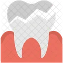 Tooth Damaged Cracked Icon