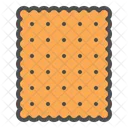 Plain Cracker Biscuit Icon