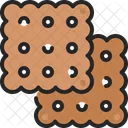 크래커 비스킷 쿠키 아이콘
