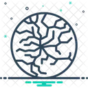 Crackling Surface Vintage Icon