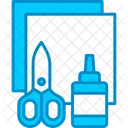 Craft Glue Scissors Icon