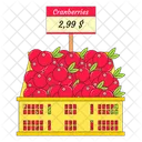 Cranberries Fruit Fruit Basket Icon