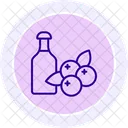 Cranberry Sauce Line Icon Icon