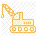Crane Duotone Line Icon Icon