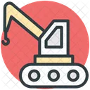 Crane Lifter Bulldozer Icon