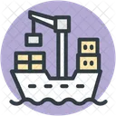 Crane Industrial Shipping Icon