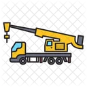 Crane Vehicle Machinery Icon
