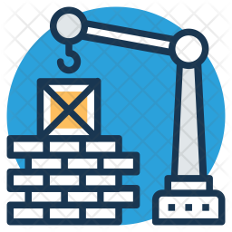 Construction Site Icon - Download in Colored Outline Style