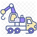 クレーン車、クレーン、トラック アイコン